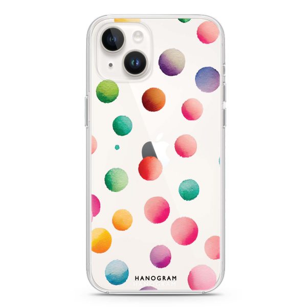 Watercolour Polka Dot iPhone 14 Ultra Clear Case For Cheap