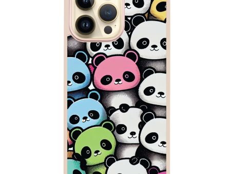 Cute Pandas iPhone 13 Pro Impact Guard Bumper Case For Discount