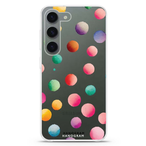 Watercolour Polka Dot Samsung Galaxy Ultra Clear Case For Discount