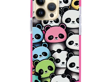 Cute Pandas iPhone 14 Pro MagSafe Compatible Ultra Shockproof Case Online Hot Sale