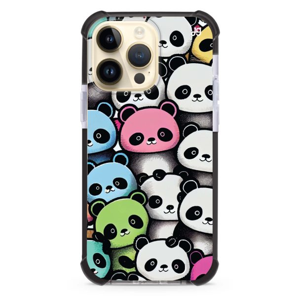 Cute Pandas iPhone 14 Pro MagSafe Compatible Ultra Shockproof Case Online Hot Sale