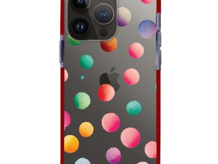 Watercolour Polka Dot iPhone 14 Pro Ultra Shockproof Case Discount