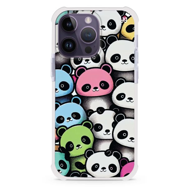 Cute Pandas iPhone 14 Pro MagSafe Compatible Ultra Shockproof Case Online Hot Sale