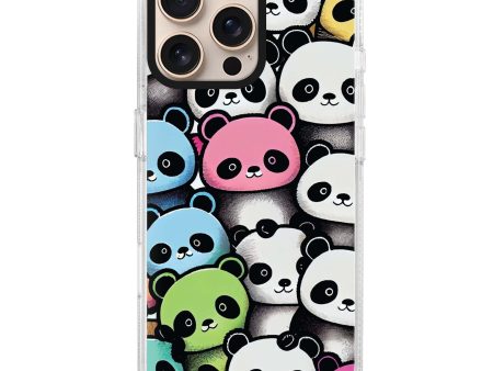 Cute Pandas iPhone 14 Pro MagSafe Compatible Ultra Clear Case Fashion