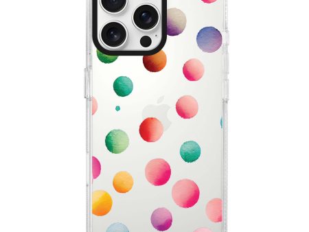 Watercolour Polka Dot iPhone 14 Pro Ultra Clear Case Fashion