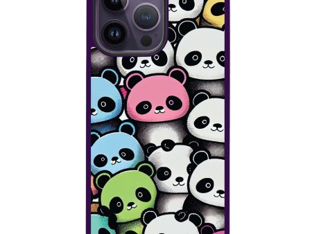 Cute Pandas iPhone 14 Pro MagSafe Compatible Impact Guard Bumper Case Online Hot Sale