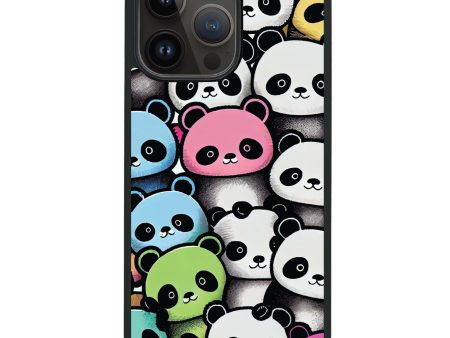 Cute Pandas iPhone 14 Pro Max MagSafe Compatible Impact Guard Bumper Case Supply