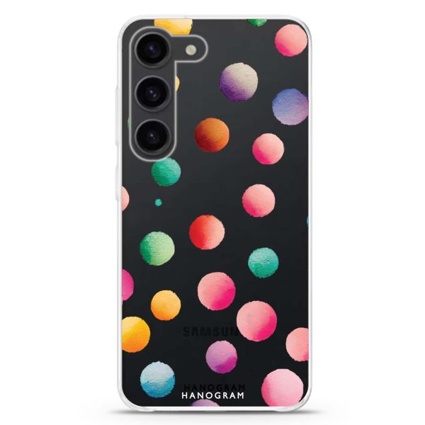 Watercolour Polka Dot Samsung Galaxy Ultra Clear Case For Discount