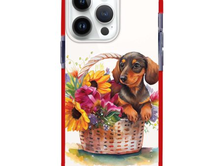 Floral & Dog MagSafe Compatible Ultra Shockproof Case Hot on Sale