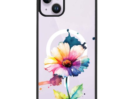 A Beautiful Flower iPhone 14 Plus MagSafe Compatible Impact Guard Bumper Case Online now