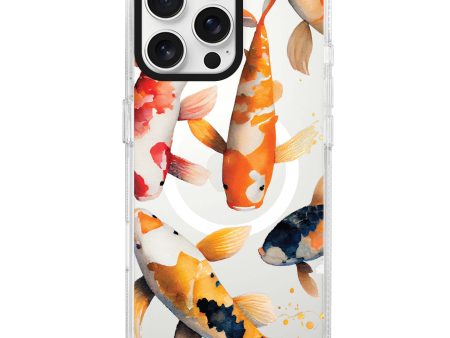 Koi fish iPhone 14 Pro Max MagSafe Compatible Ultra Clear Case Hot on Sale