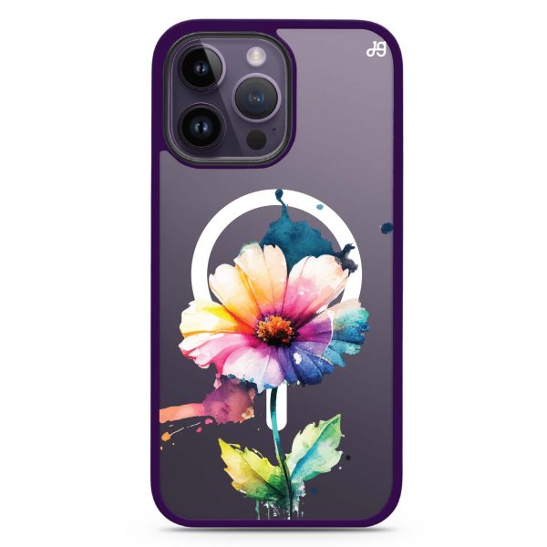 A Beautiful Flower iPhone 14 Pro MagSafe Compatible Impact Guard Bumper Case For Sale