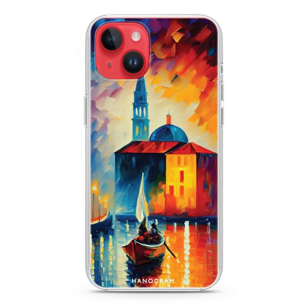 A Boat in Italy iPhone 14 MagSafe Compatible Ultra Clear Case Sale