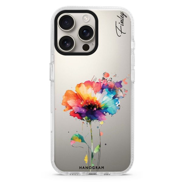 A Beautiful Watercolour Flower iPhone Ultra Clear Case Hot on Sale