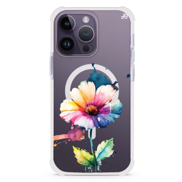 A Beautiful Flower iPhone 14 Pro MagSafe Compatible Ultra Shockproof Case Cheap