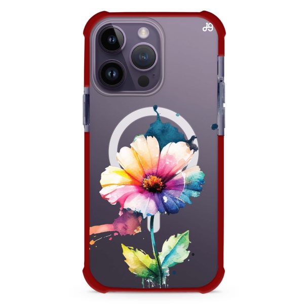 A Beautiful Flower iPhone 14 Pro MagSafe Compatible Ultra Shockproof Case Cheap