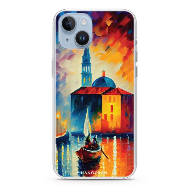 A Boat in Italy iPhone 14 MagSafe Compatible Ultra Clear Case Sale