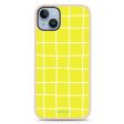 Yellow Checked Pattern iPhone 13 Impact Guard Bumper Case Cheap