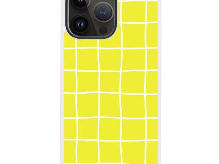 Yellow Checked Pattern Impact Guard Bumper Case on Sale