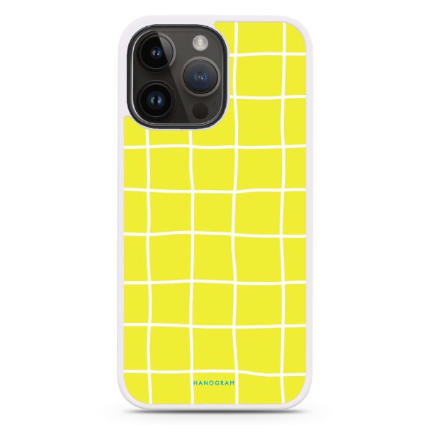 Yellow Checked Pattern Impact Guard Bumper Case on Sale