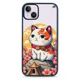 Cat & Flowers iPhone 15 Impact Guard Bumper Case For Discount