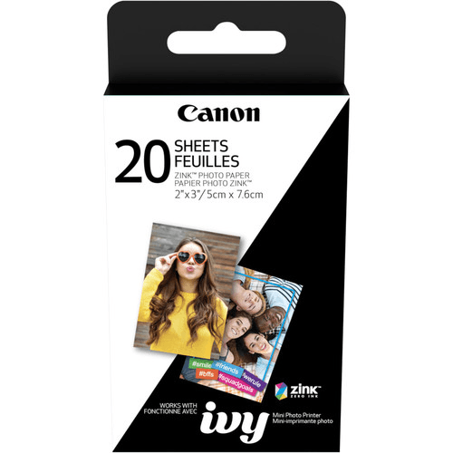 Canon 2 x 3  ZINK Photo Paper Pack (20 Sheets) for Canon IVY Sale