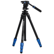 Benro 4-Section Aluminum Slim Video Tripod Kit Supply