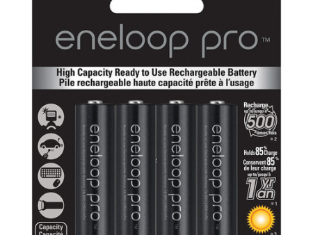 Panasonic Eneloop Pro AA Batteries (4 Pack) For Sale