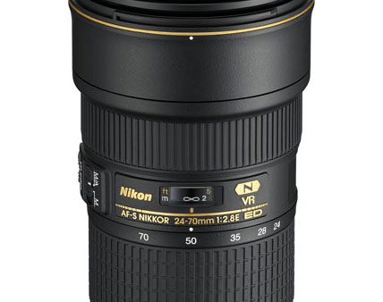 Nikon AF-S NIKKOR 24-70mm f 2.8E ED VR Lens For Cheap