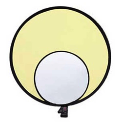 Promster 12  Collapsible Reflector - Soft Gold   White Sale