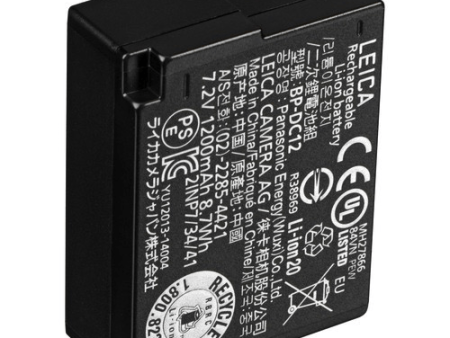 Leica BP-DC12 Lithium Ion Battery for Leica Q (Typ 116) Online Hot Sale